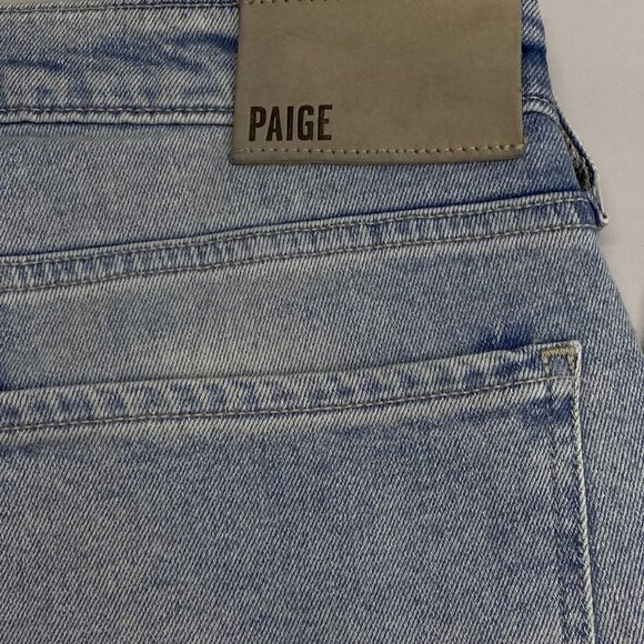 Paige Men’s Monty Straight-Leg Jeans Light Blue Size 32 - Picture 6 of 11